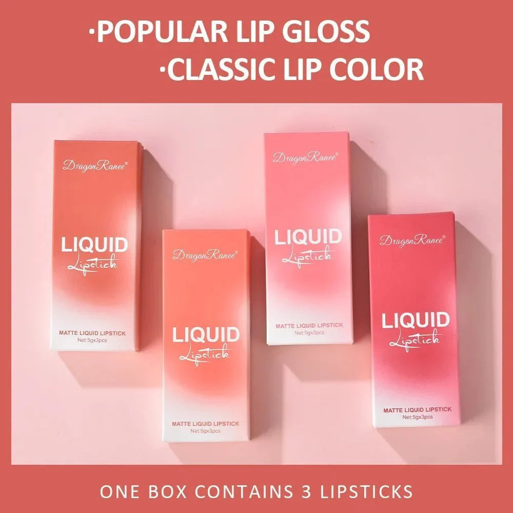 3 PCS Liquid Lipsticks Set