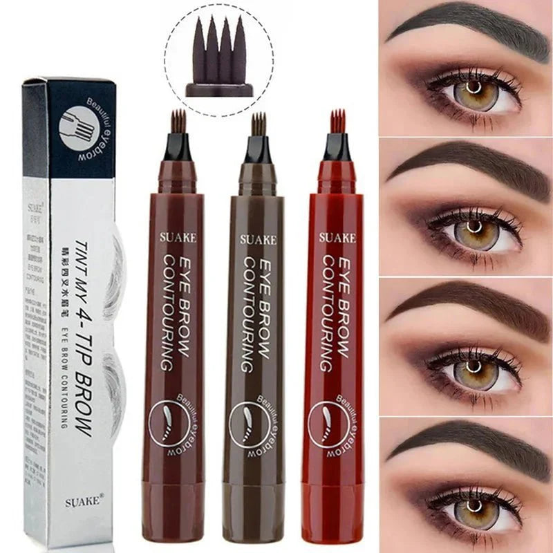 4 Point Eyebrow Pencil Maquillajes Para Mujer Waterproof