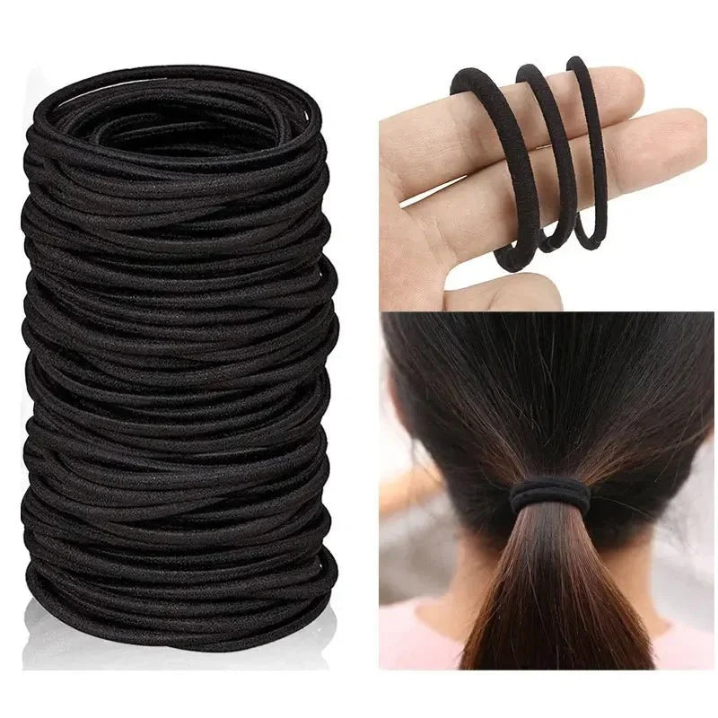 50pcs Women Girls Hair Rubber Bands Hair Tie