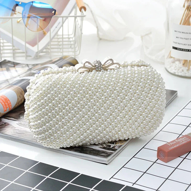 Elegant Pearl Clutch for Ladies and Girls