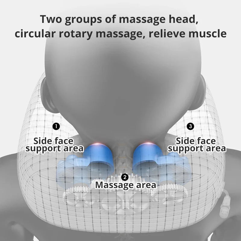 Electric Neck Massager U-shaped Pillow