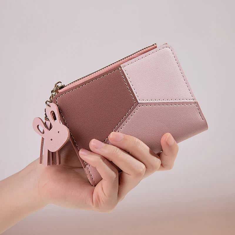 Women's Portable Leather Coin Purse Wallet