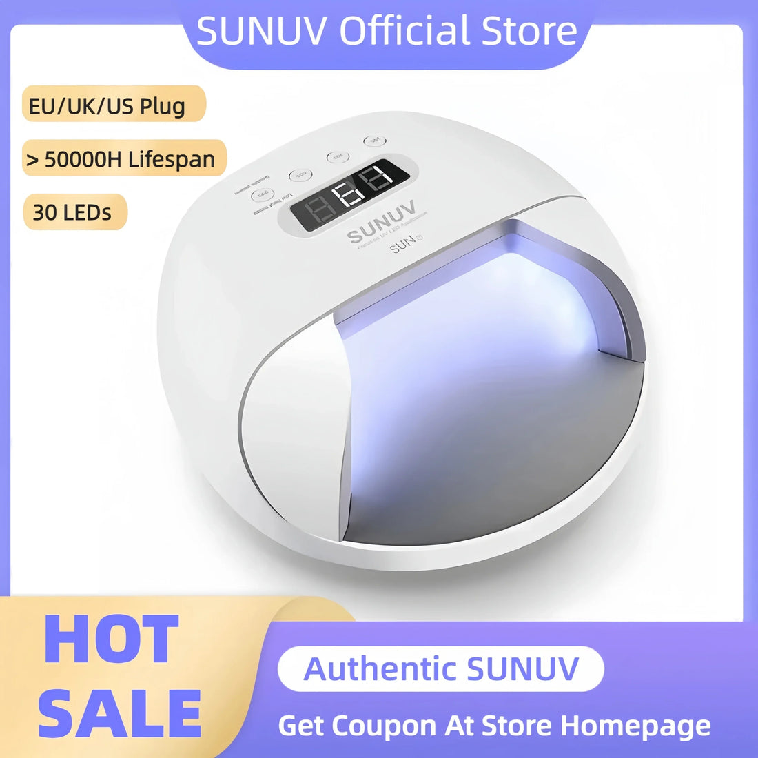 LED Nail Lamp Dryer Big Power Fast Curing Nail Gel