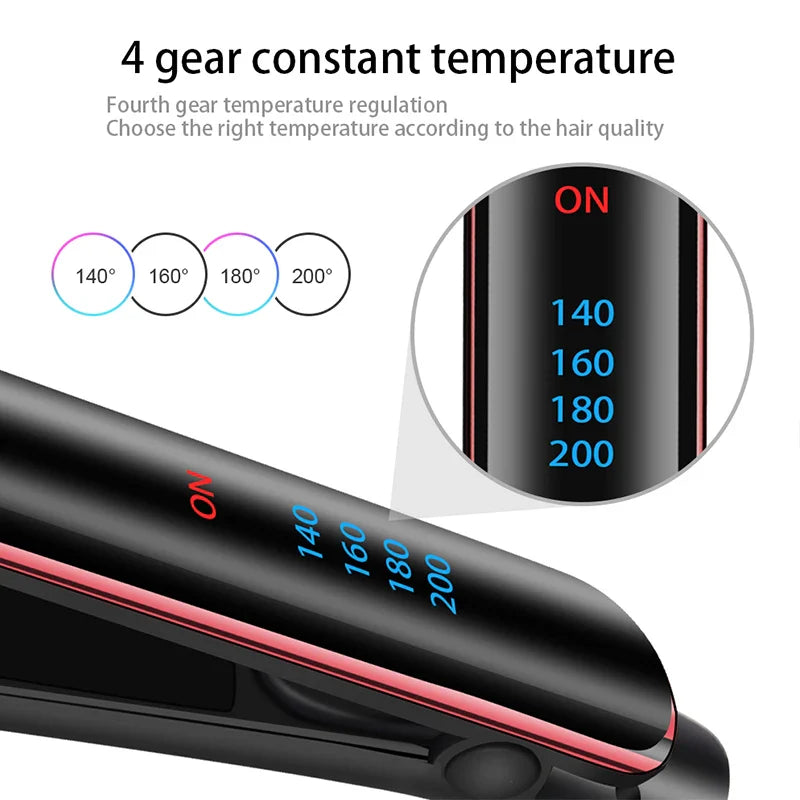 Professional Hair Straightener Ceramic Ionic Fast Heat-Up