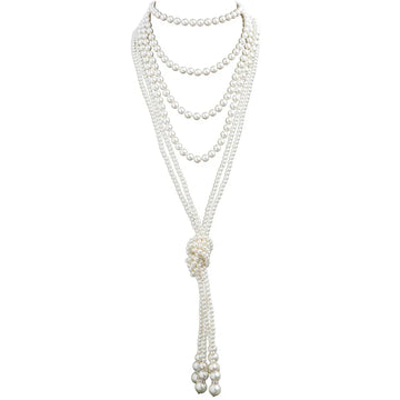 Pearls Necklace Fashion Faux Pearl Gatsby Accessories