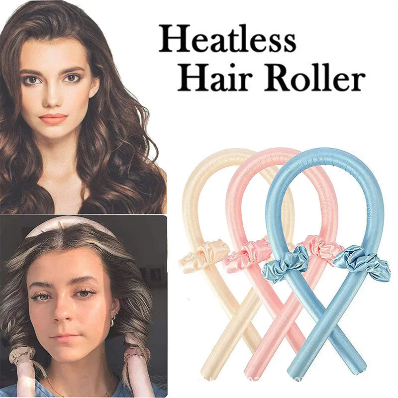 Woman Heatless Curling Rod Heatless Hair Curls Headband