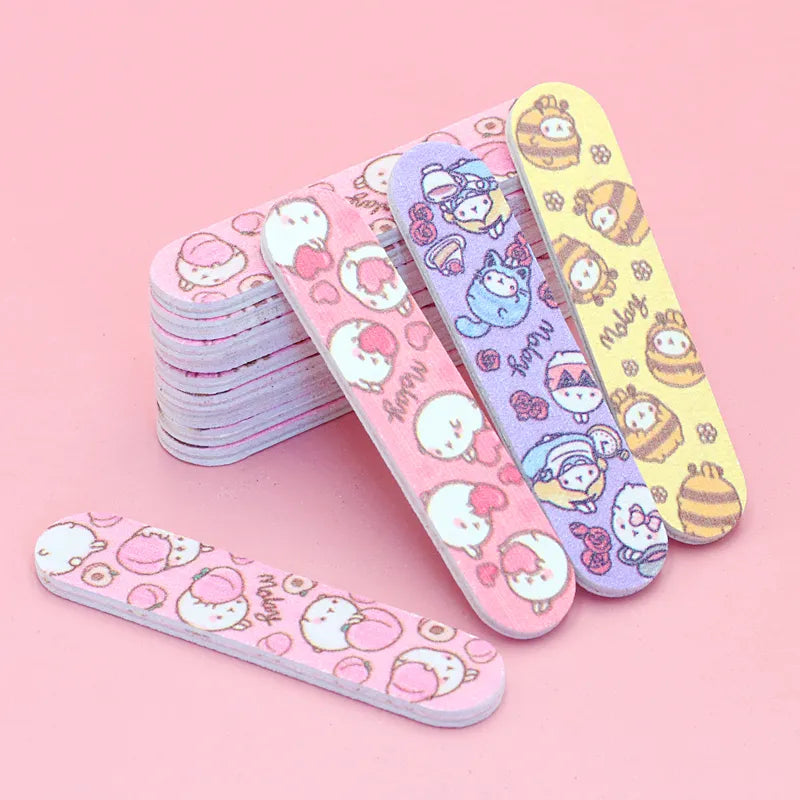 Lot Mini Nail Files Professional Material Nails Double Sided