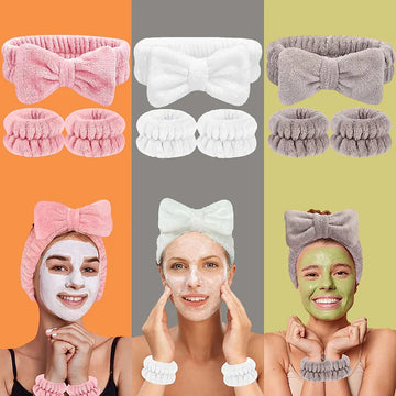 Towel Flannelette Fabric Twist Shape Face Wash Headband