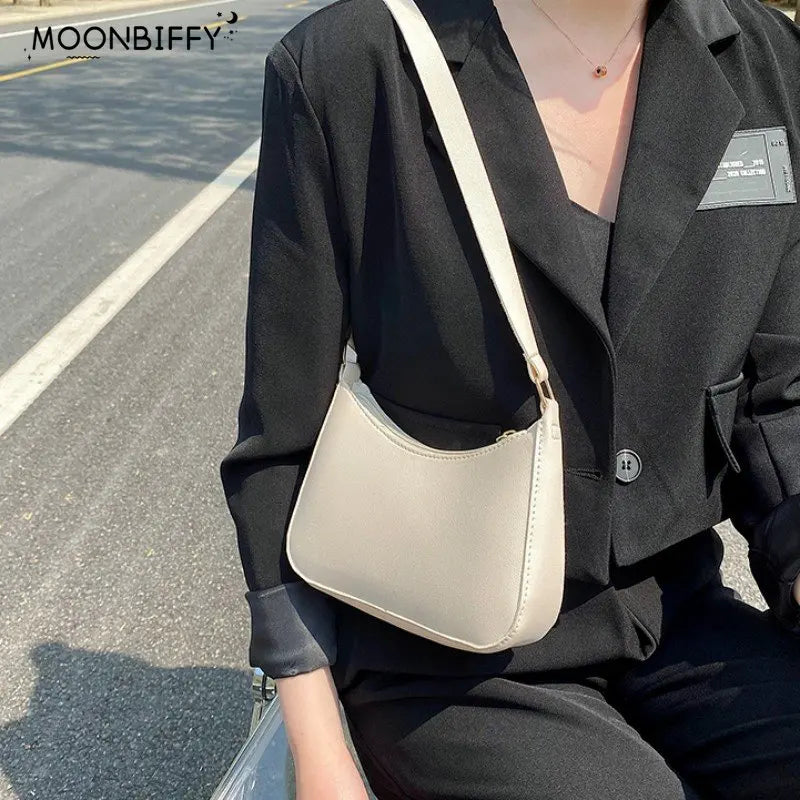 Retro PU Leather Shoulder Bag: Casual Fashion Essential