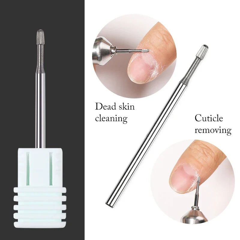 Nail Drill Bits Tungsten Carbide Drill Bit Cuticle Remover