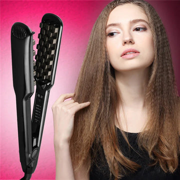 Hair Iron Ceramic 3D Grid Hair Crimper