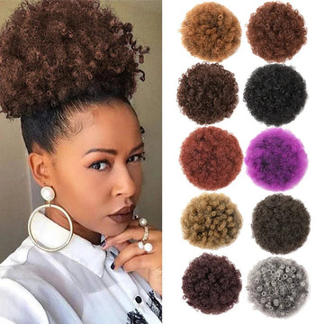 Afro Puff Drawstring Ponytail Extension for Black Women